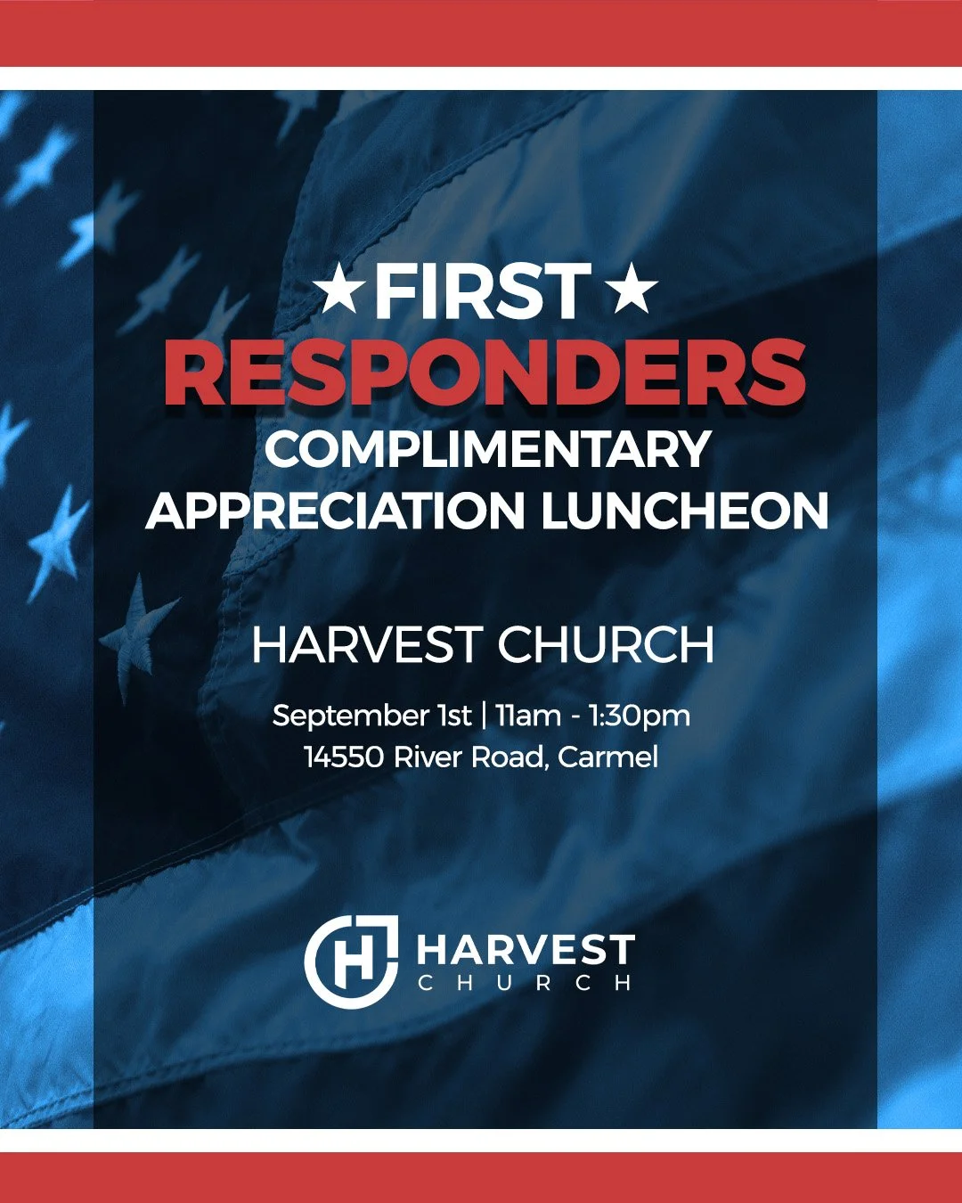 We're excited to invite back all of our local first responders for a complimentary appreciation lunch at our Carmel location! Thank you for how you serve and protect our communities. If you are a first responder or know one, put September 1st on your