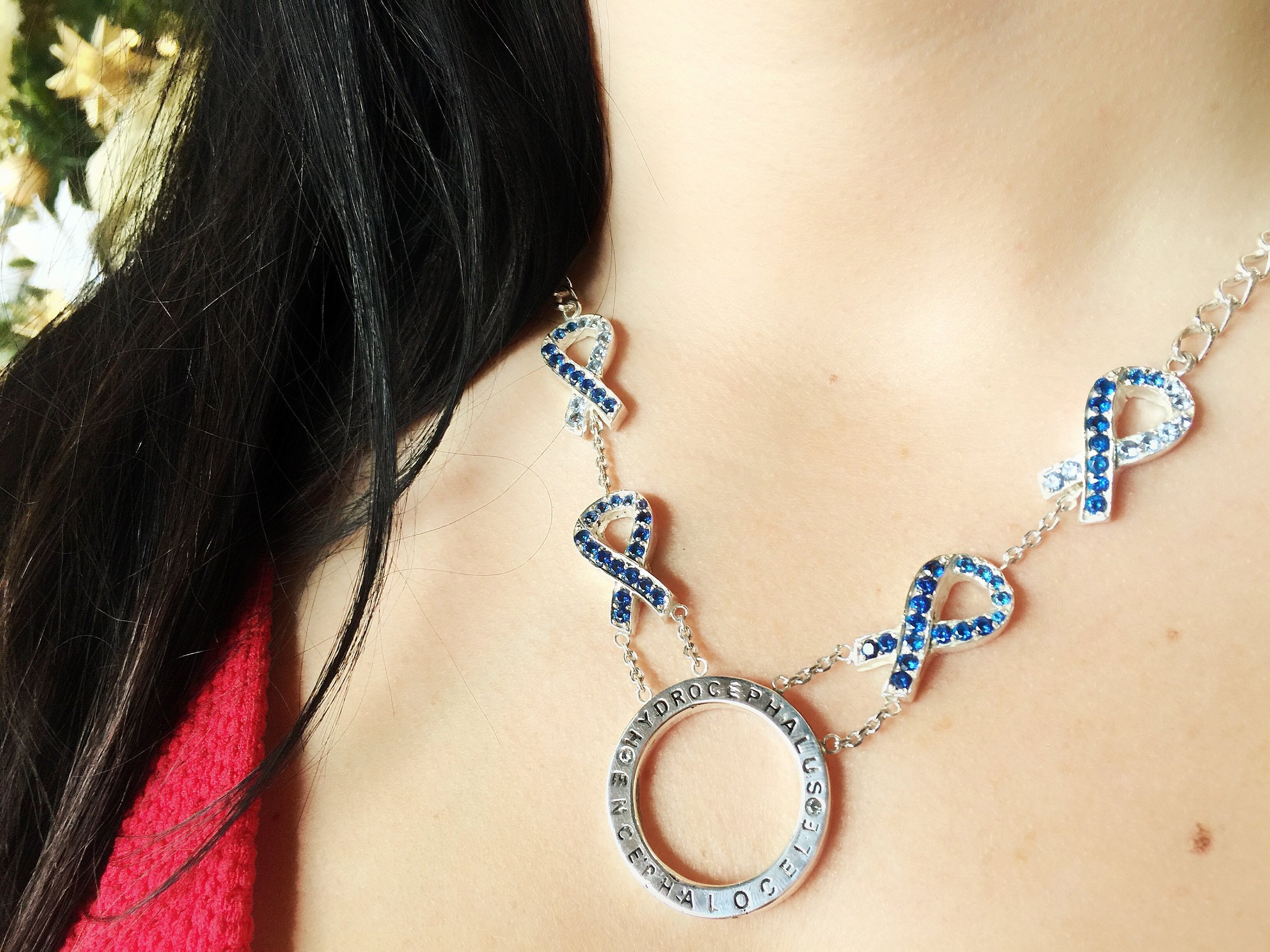 Custom Made Sterling Silver Cancer Necklace made for Customer.