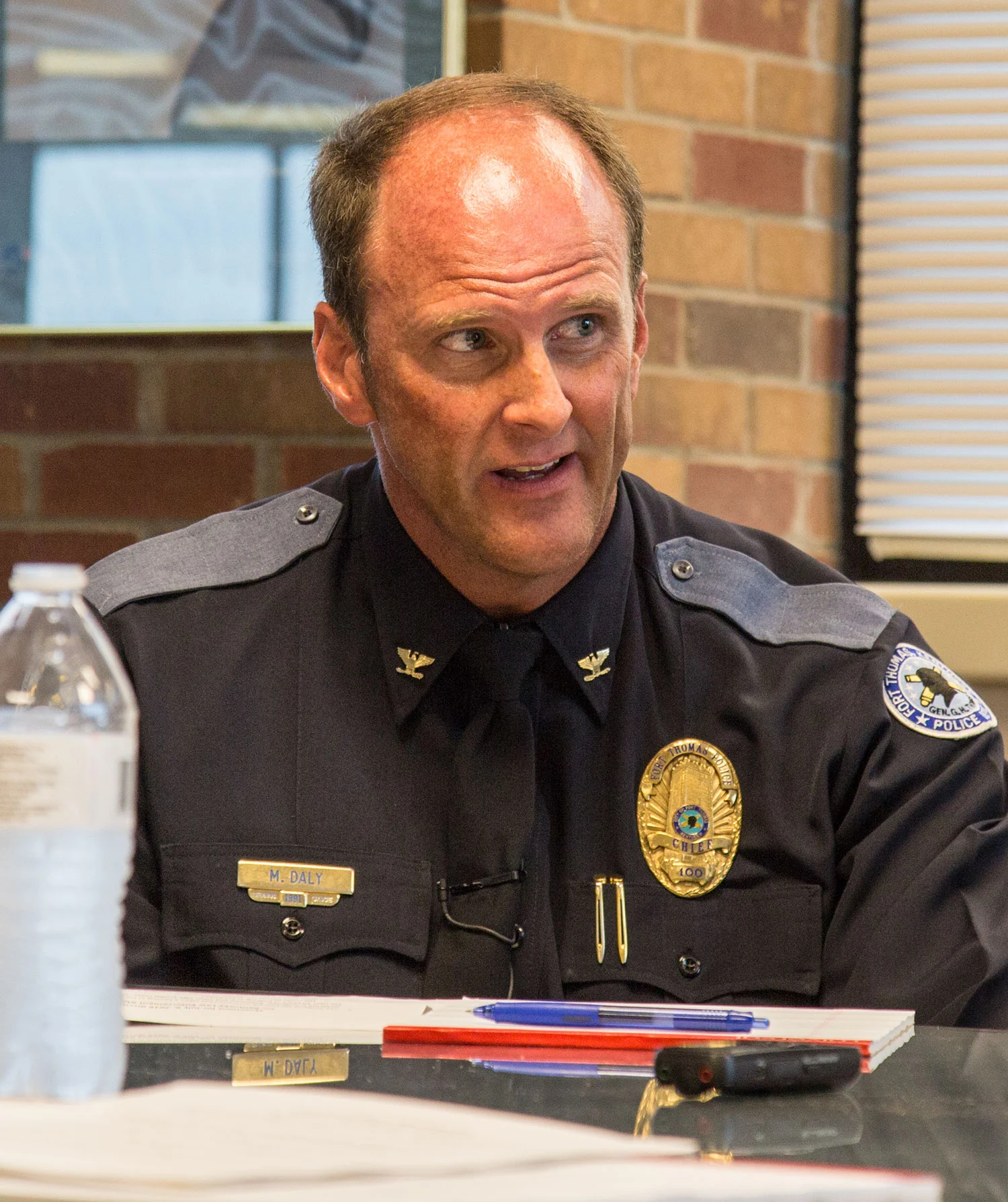Kentucky Association of Chiefs of Police President and Fort Thomas Police Chief Mike Daly (Photo by Kevin Brumfield)