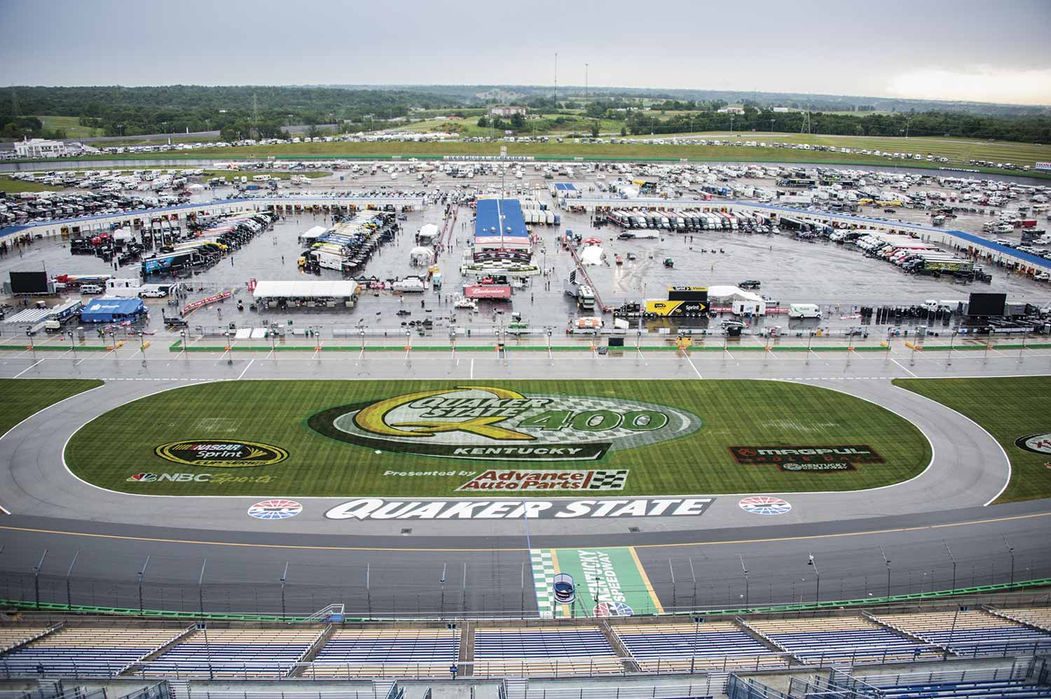  The large Kentucky Speedway venue hosts not only NASCAR and Indy races, but numerous smaller events throughout the year that keep the sheriff’s office personnel busy. (Photo by Jim Robertson) 