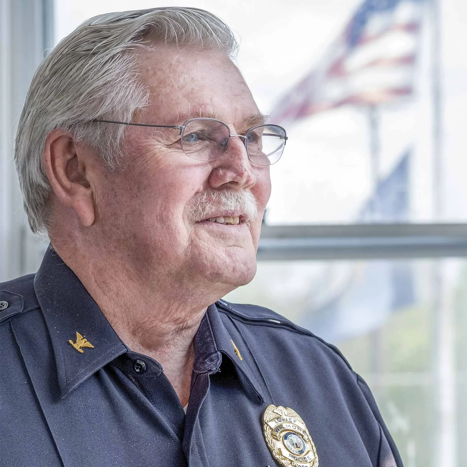 Wilmore Police Chief Bill Craig enjoys when officers in his Jessamine County agency take personal initiative and begin pursuing Career Development Program certifications. (Photo by Jim Robertson)