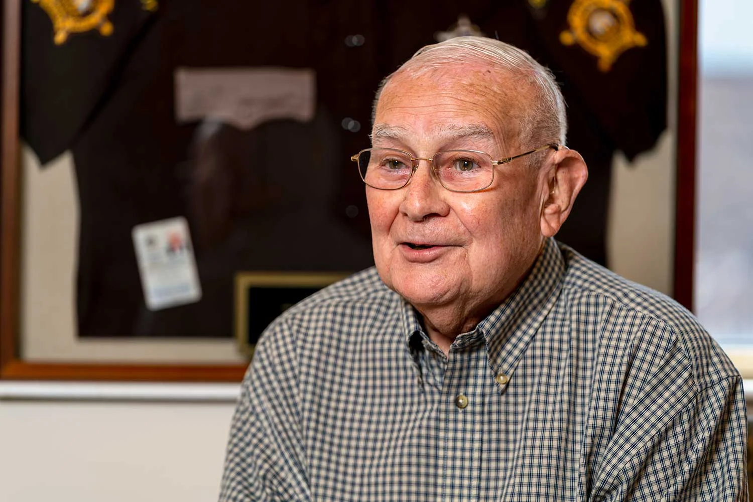 John Sayers began his law enforcement career in 1957. He retired on June 30, 2019.(Photo by Jim Robertson)