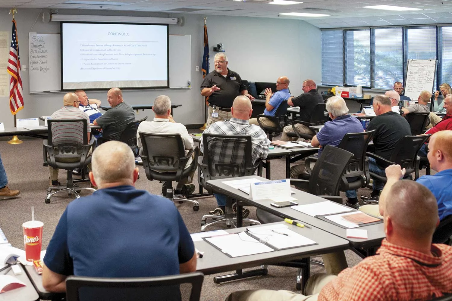 The first SRO Level I class completed training in June. There are three levels to SRO training, which are spread out over a three-year period. Once an SRO completes all three levels, they will have received 120 hours of training specific to SRO duties. (Photo by Jim Robertson)