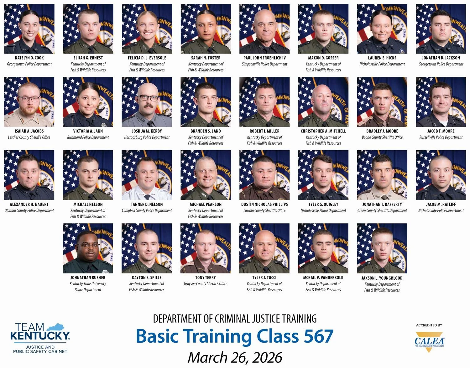 Class photo of Basic Training 567