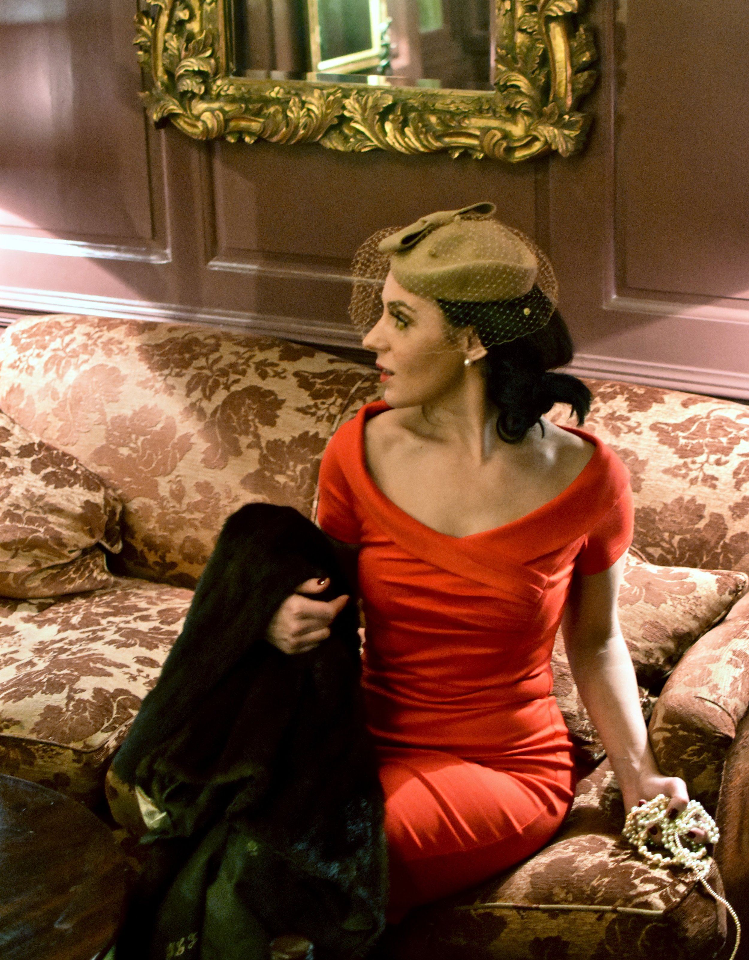 This elegant, vintage-inspired cocktail dress is perfect for a special occasion (and fabulously inexpensive). For an especially posh look, pair with a pearl statement necklace and a fancy fascinator hat.