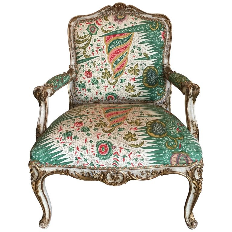 douche Civiel Vervorming French Louis XV style Fauteuil — EMBREE & LAKE