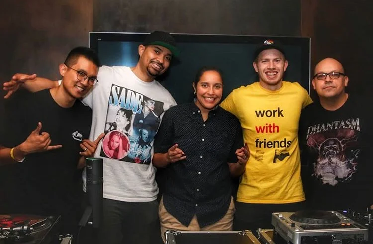 DJs who qualified from the preliminary round (L to R): RTST, Archi, Sandra Suave, Step, Rampage Photo by Marvin Alexander
