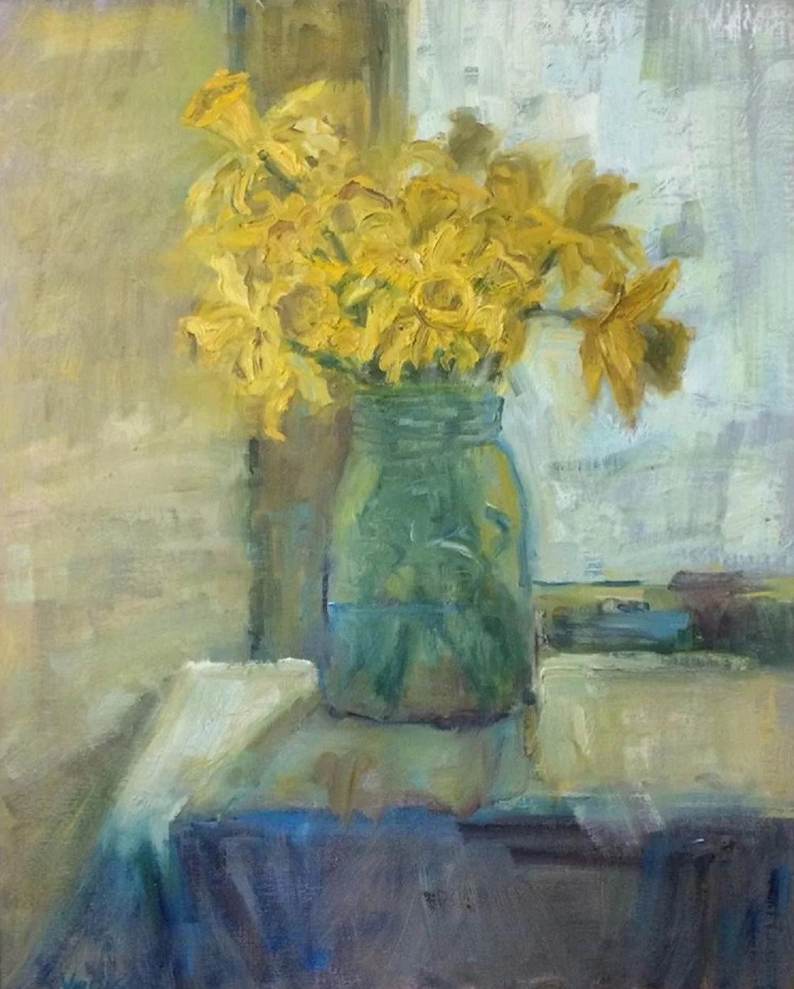 Backlit Daffodils.JPG