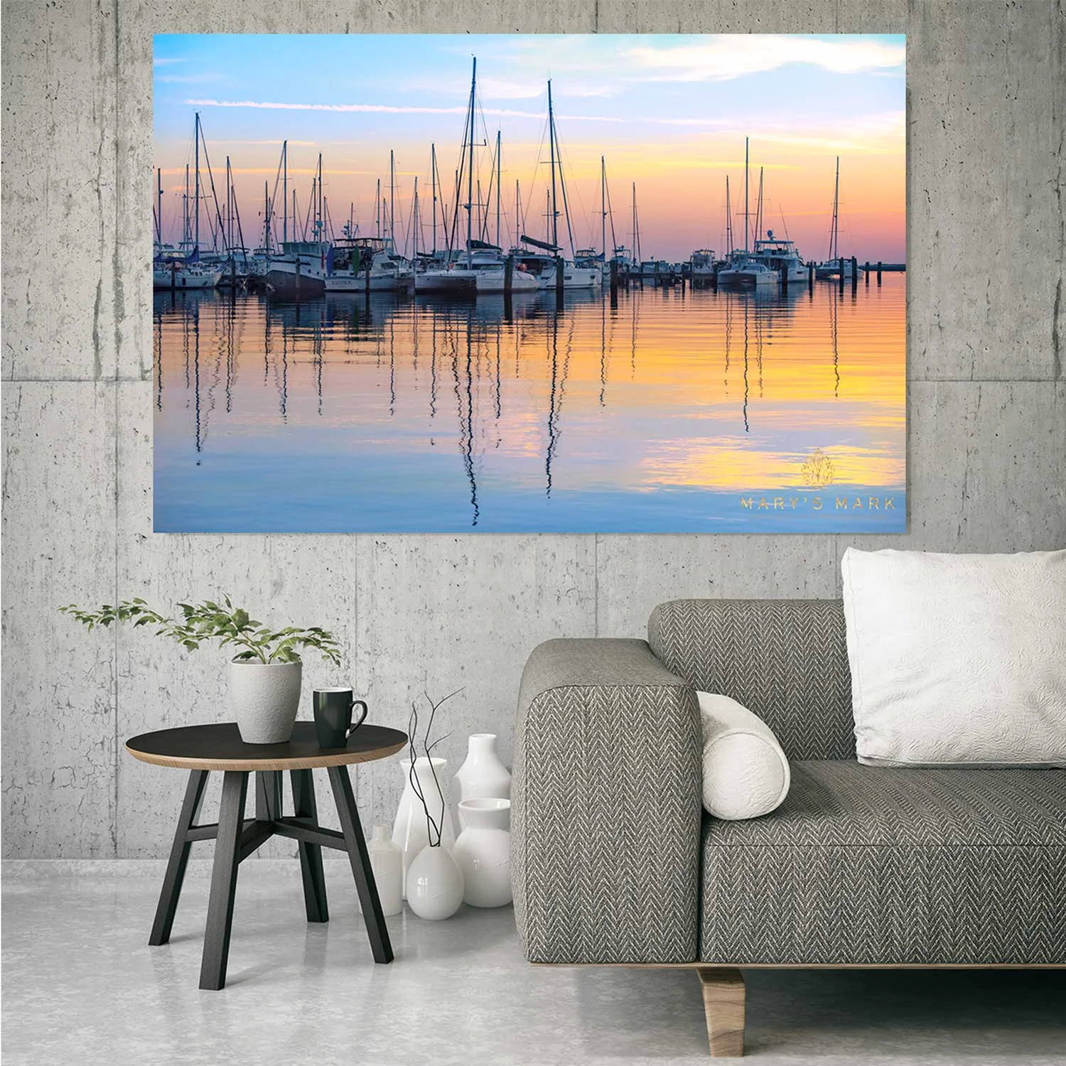 beautiful sailboats at sunrise by mary parkhill