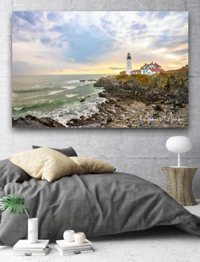 Fine Art Photography Lighthouse at Sunrise by Mary Parkhill of Mary's Mark Photography.png