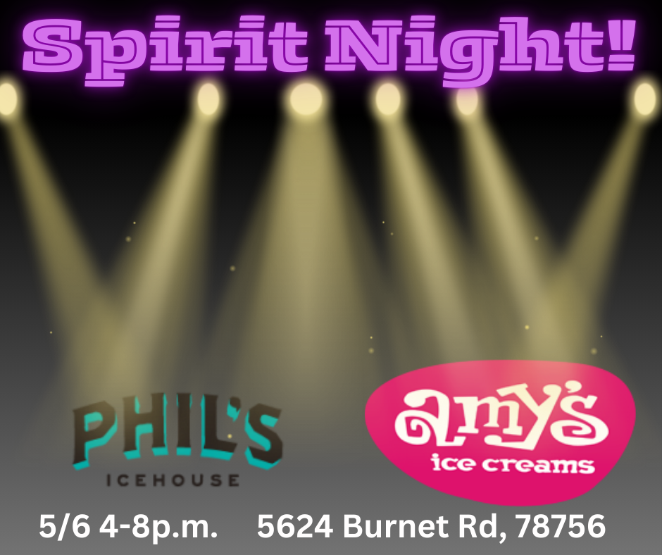 Spirit Night at Phil's &amp; Amy's Ice cream!!