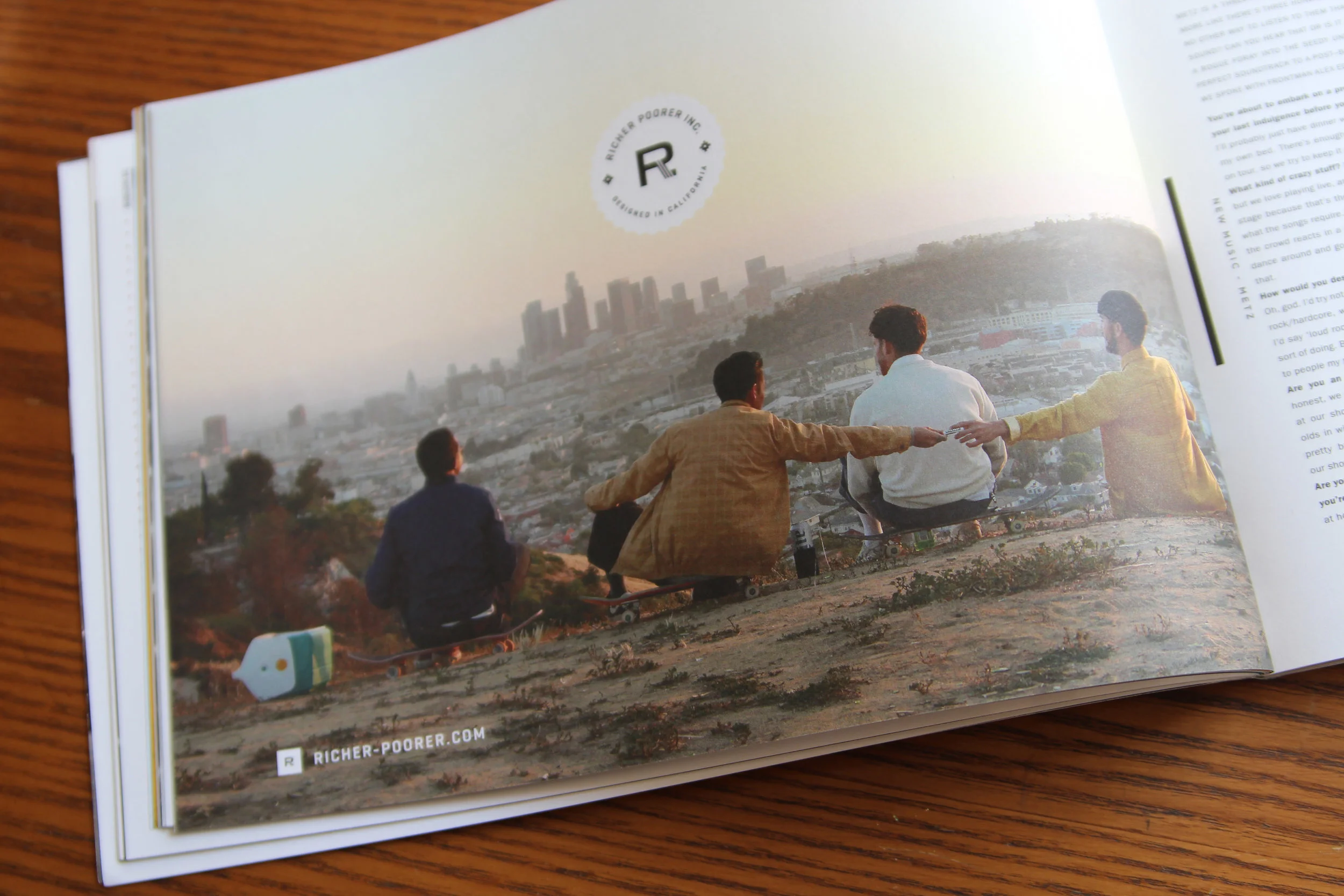 Richer Poorer Photoshoot & Ad Layout