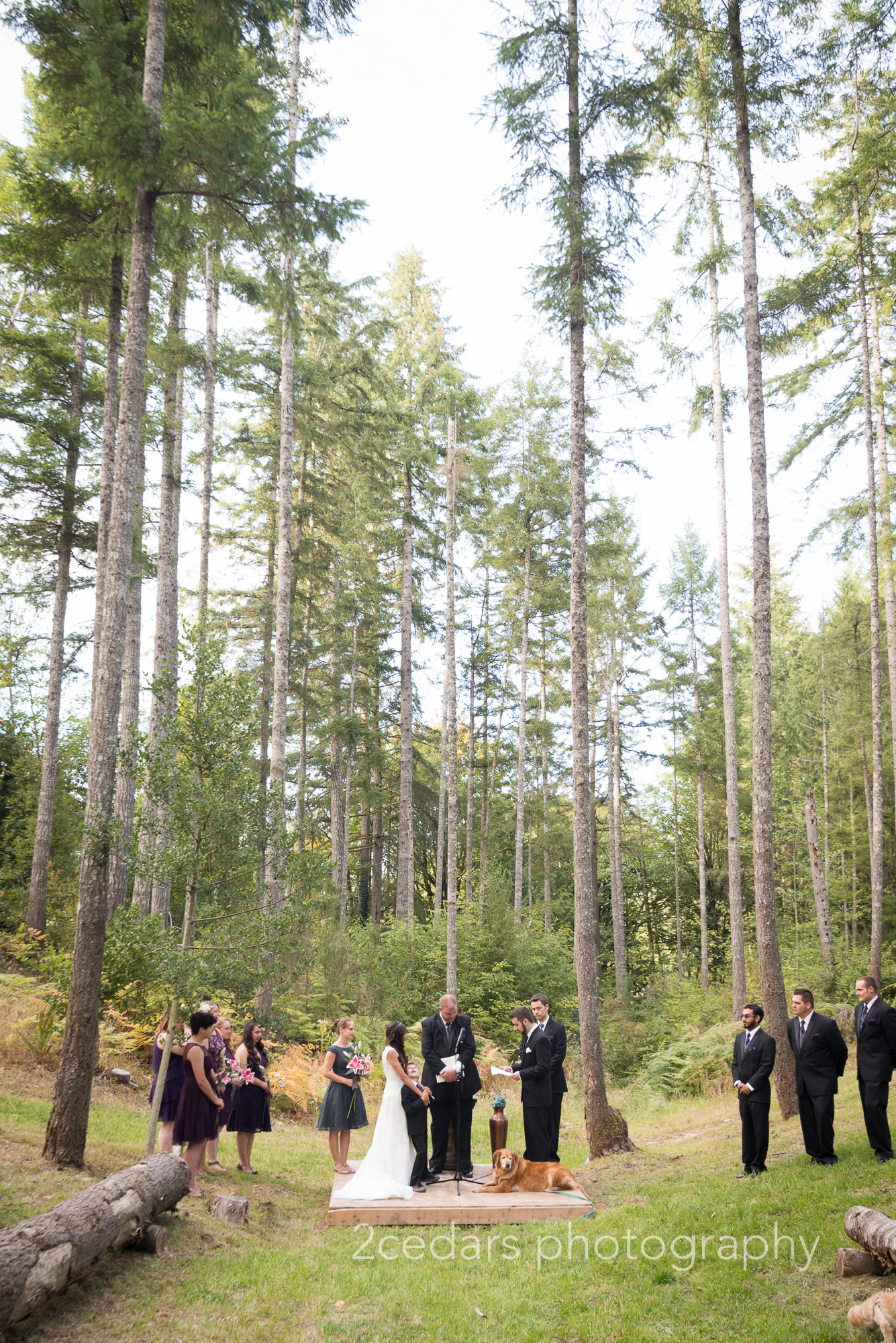 Pacific Northwest Woodland Wedding at Grand Farm, Vaughn, WA