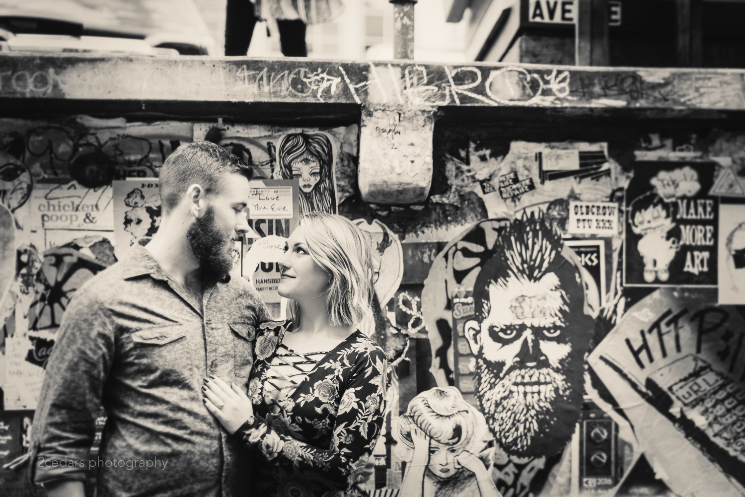 Seattle-Downtown-Graffiti-Engagement-Photos