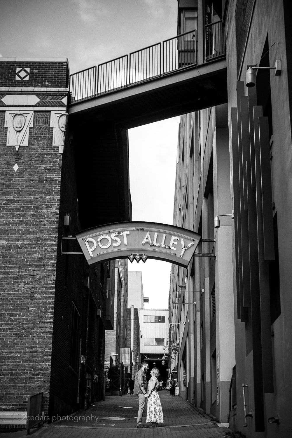 Seattle-Post-Alley-Engaged-Couple