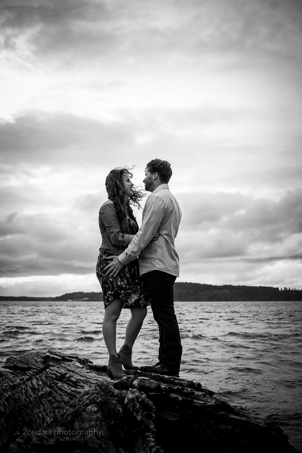 Chambers Bay Waterfront Engagement Photo Shoot