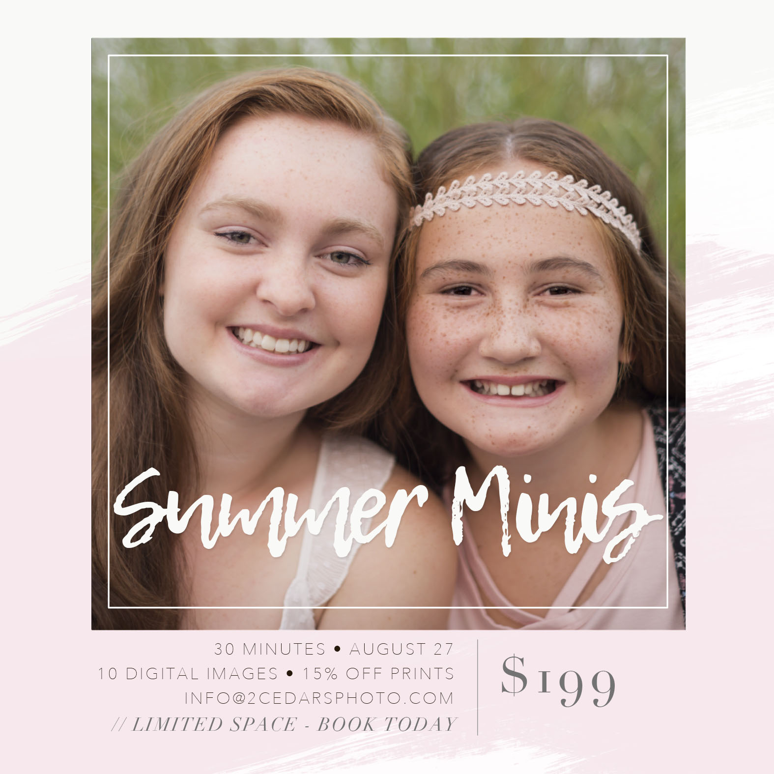 Tacoma mini portrait sessions $199 August 27 - Seattle/Tacoma Photographers - 2 Cedars Photography