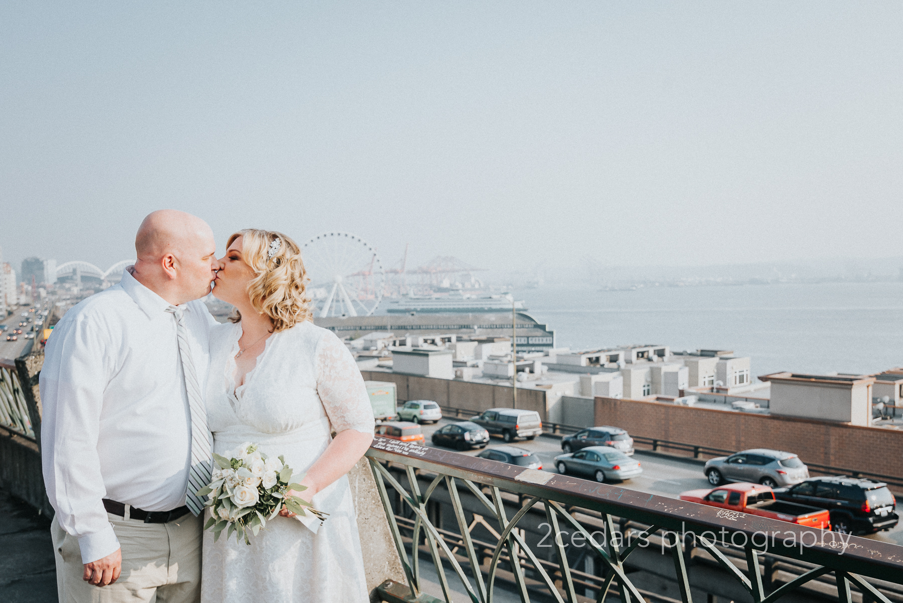 Downtown Seattle Courthouse Elopement - 2 Cedars Photography Weddings
