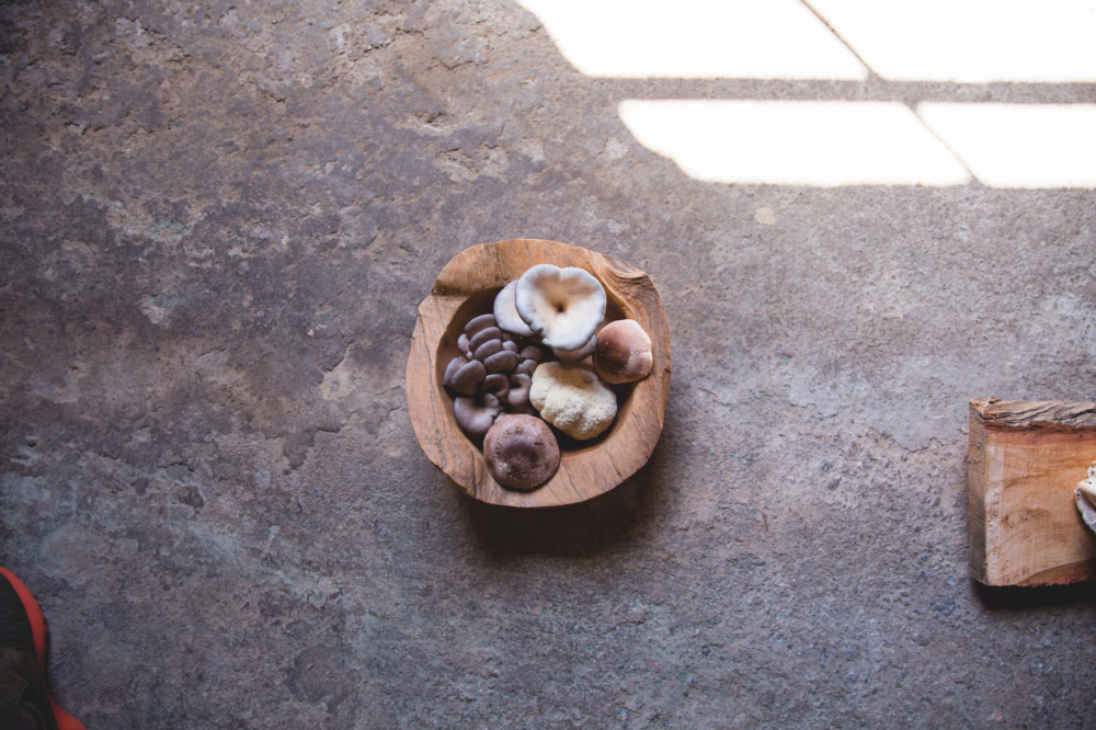 ABOVE: A wooden bowl features Sparta Imperial’s bounty