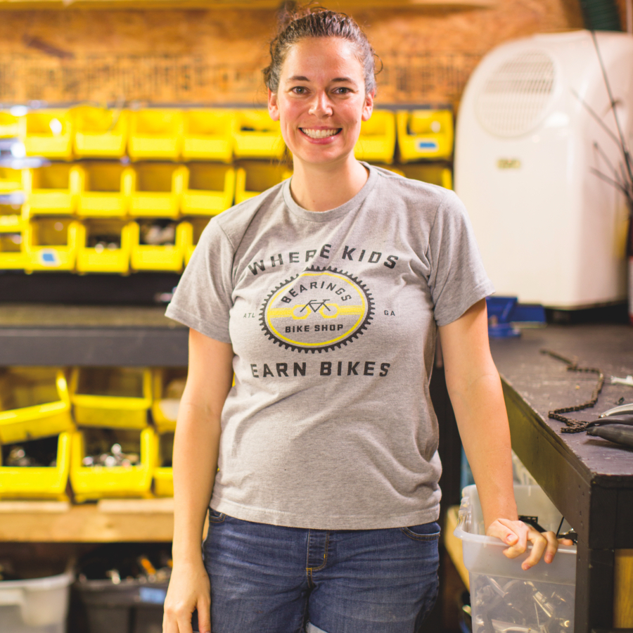 ABOVE: Becky O’Mara says bikes give kids independence.
