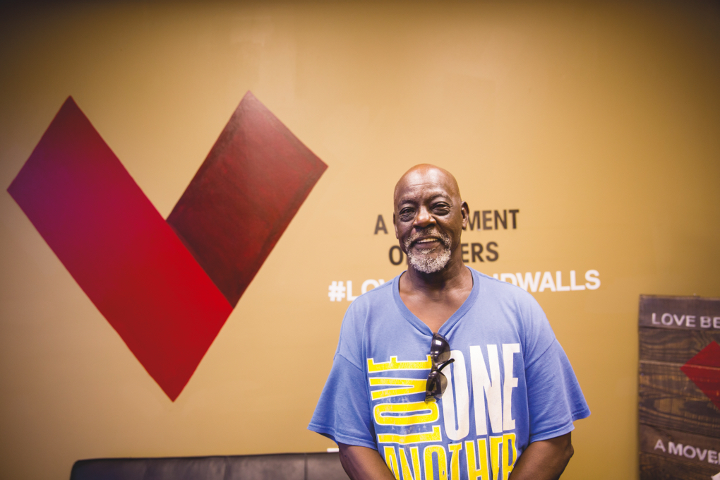 ABOVE: Willie Terry hopes one day to give back to the organization that has helped him meet his food needs.