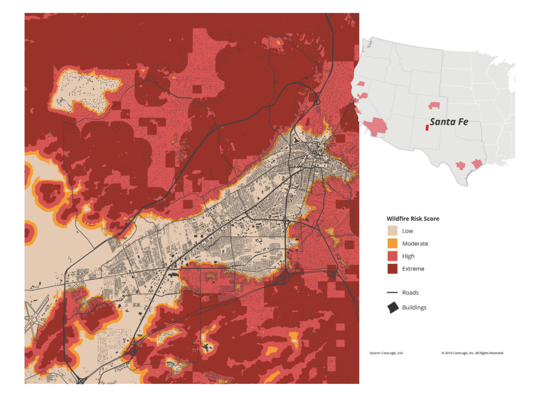 National Wildfire Risk Report Ranks Santa Fe as 12th Highest At-Risk City in West;  Greater Santa Fe Fireshed Coalition Addresses High Wildfire Risk 