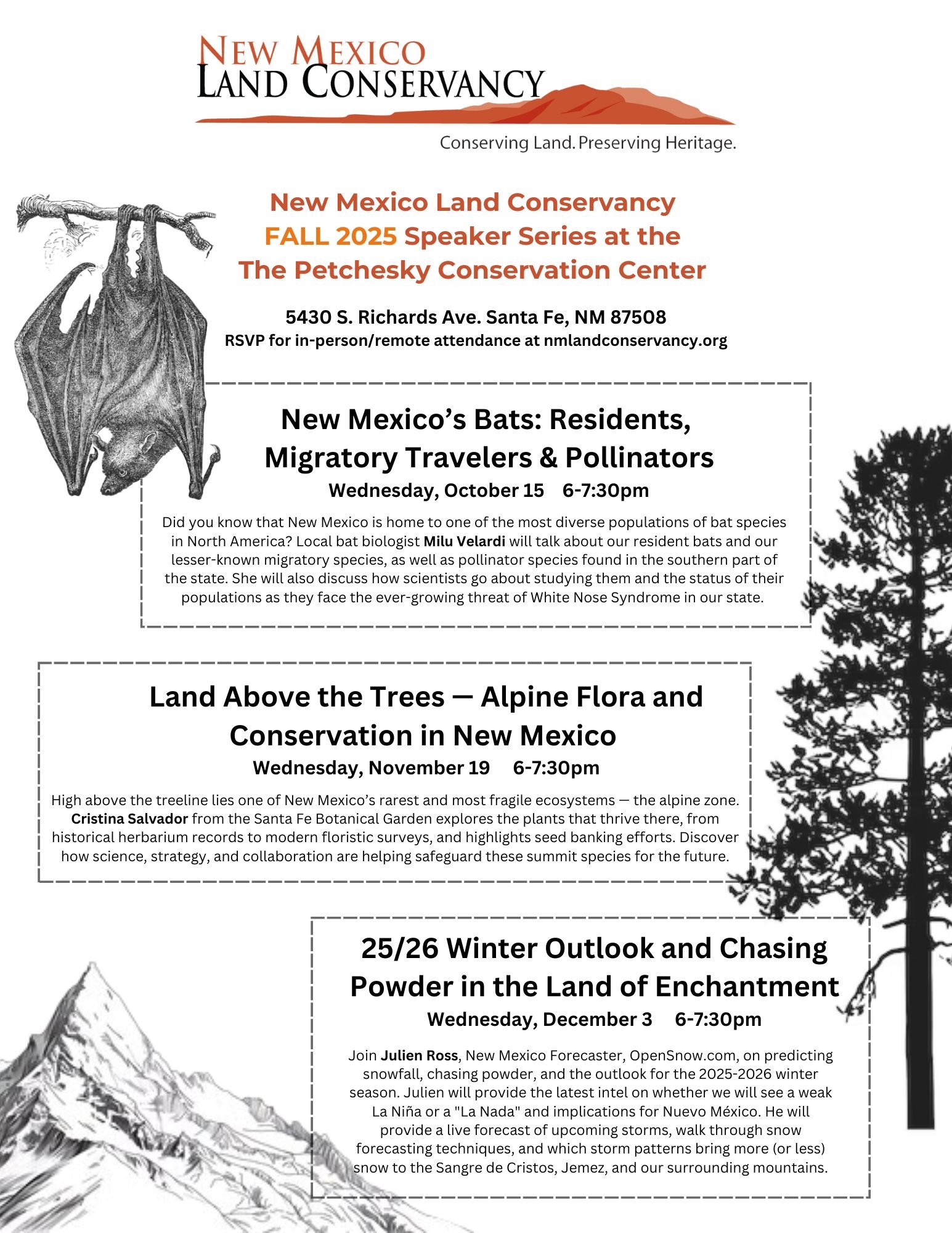 Speaker Series: 25/26 Winter Outlook and Chasing Powder in the Land of Enchantment