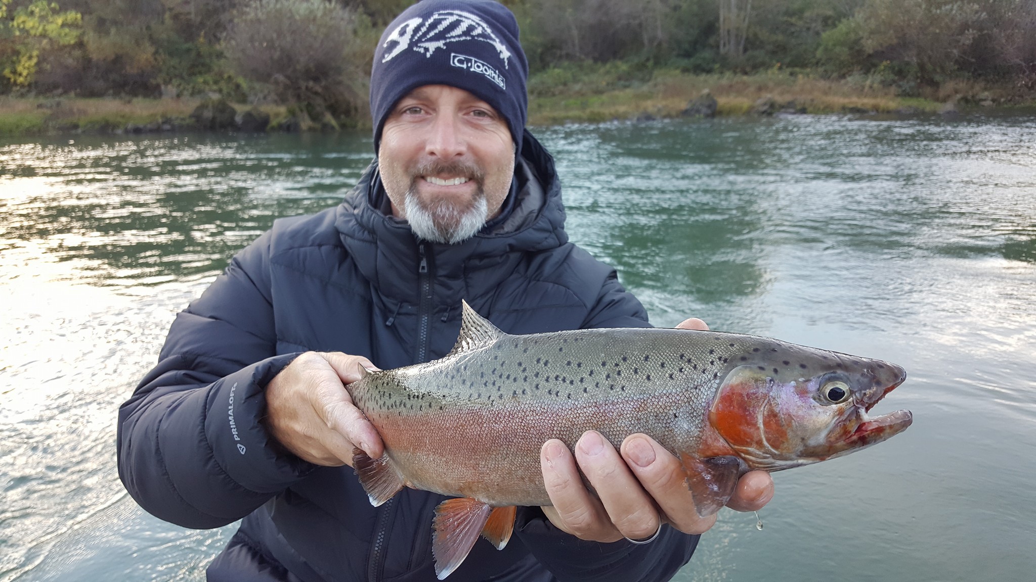 Egg pattern caught wild steelhead.