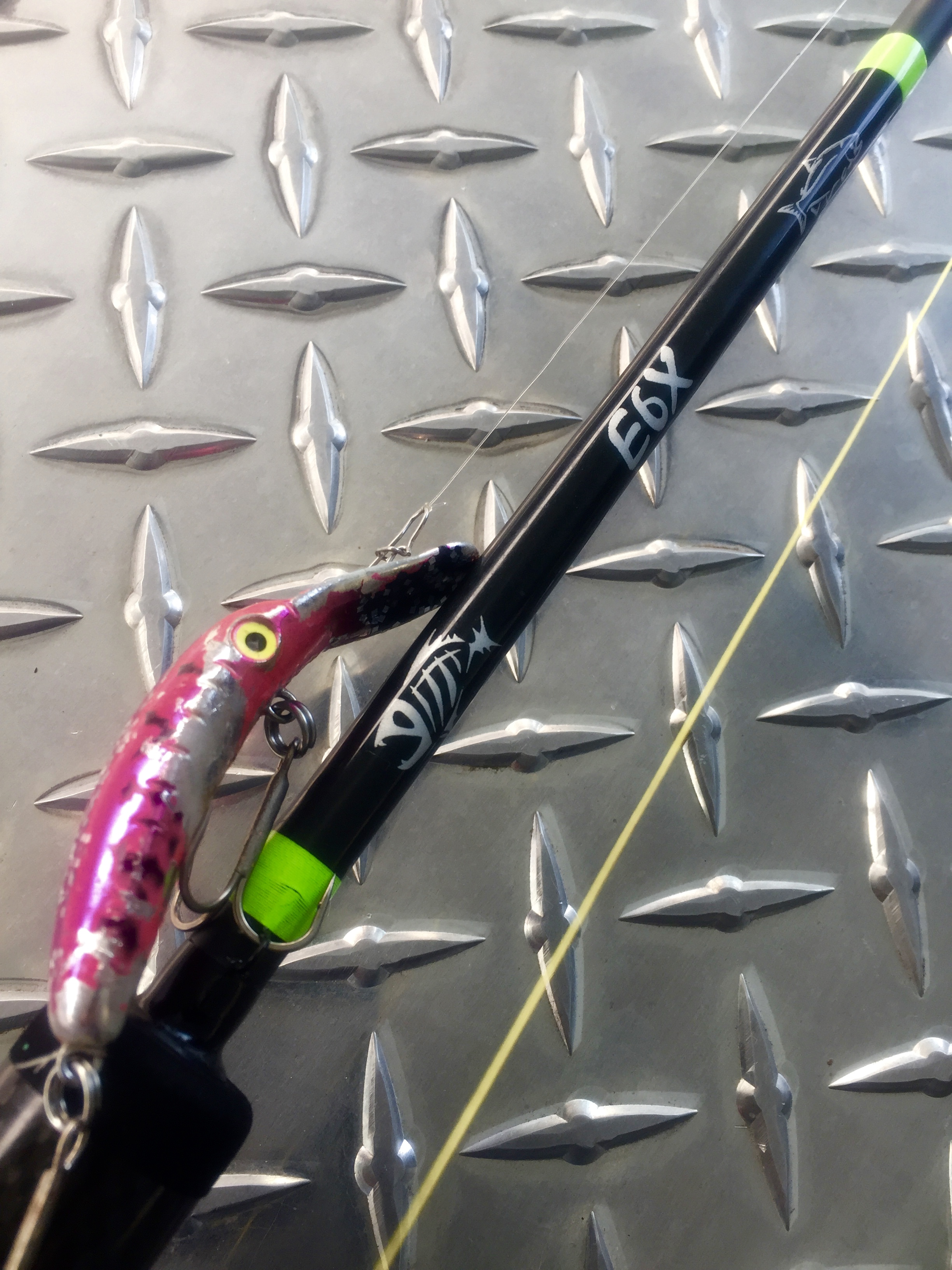 G,Loomis HSR 9000C plug, Shimano Tekota 300LC reel, 30# Power Pro braid line, and a 3.0 Mag Lip steelhead plug.