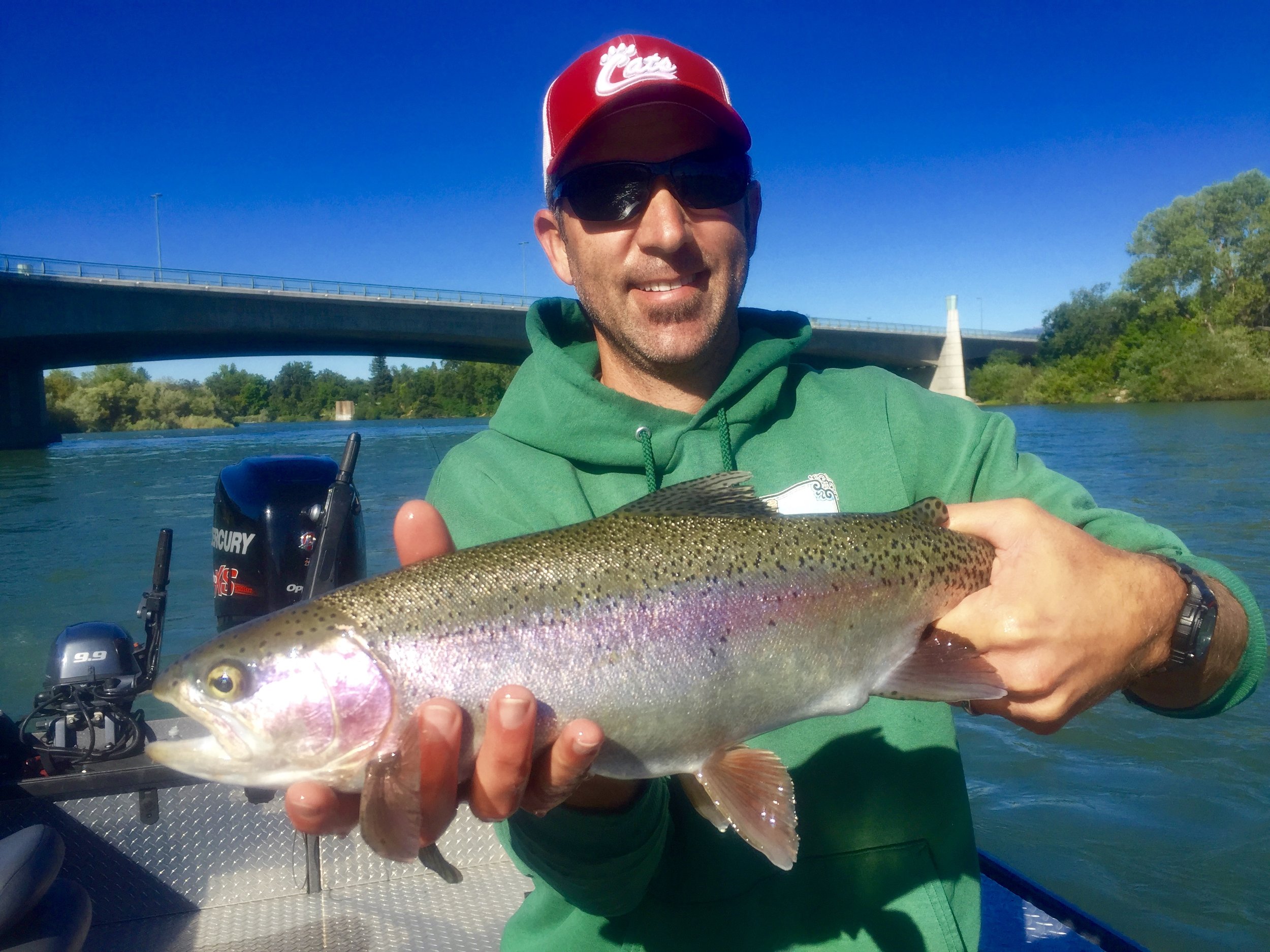Sacramento River wild rainbow trout fishing is awesome in August!