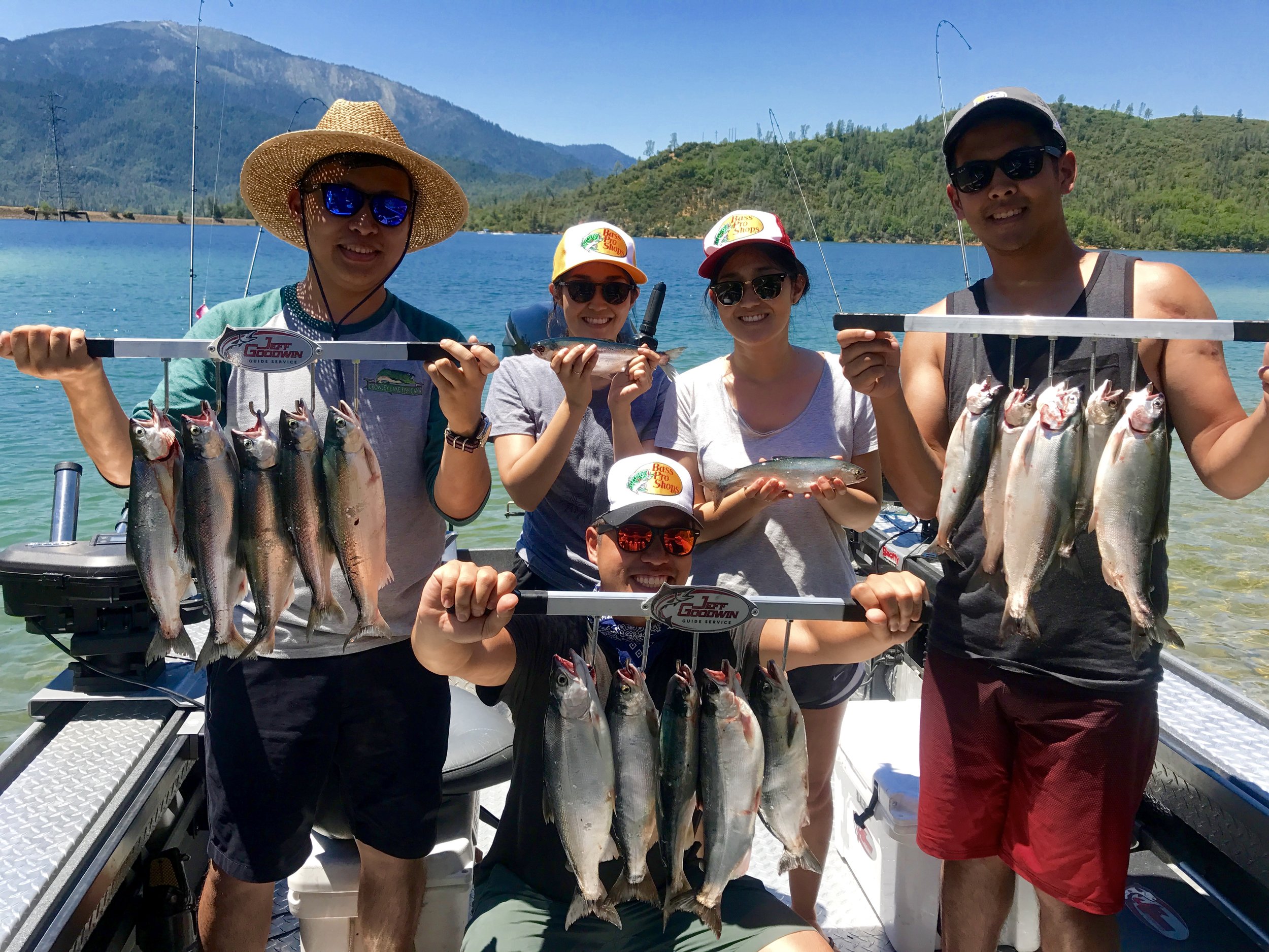 Whiskeytown Lake Kokanee salmon are biting very good and our guests are having a blast!