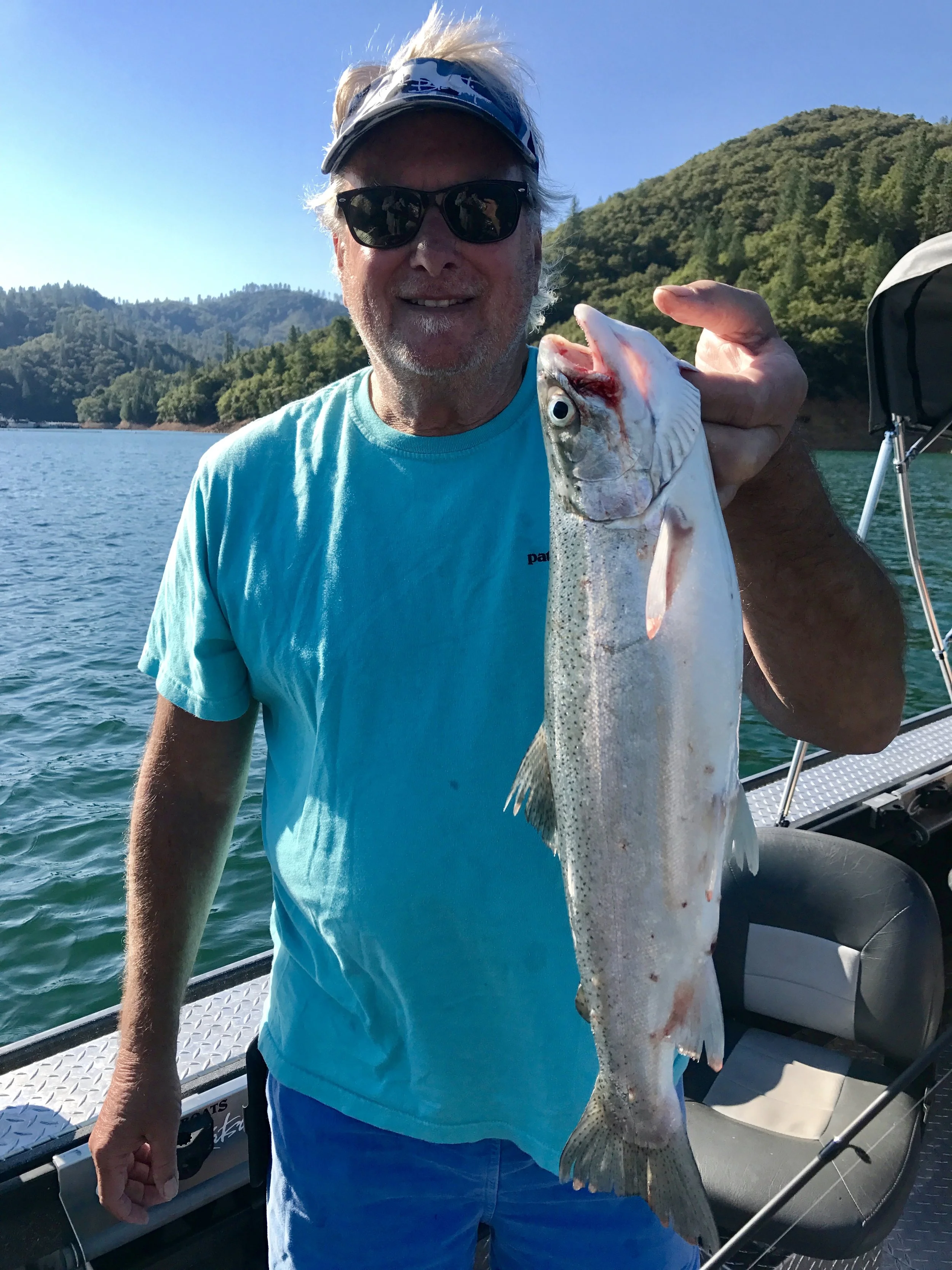 Shasta Lake rainbow trout fishing has been very good this week!