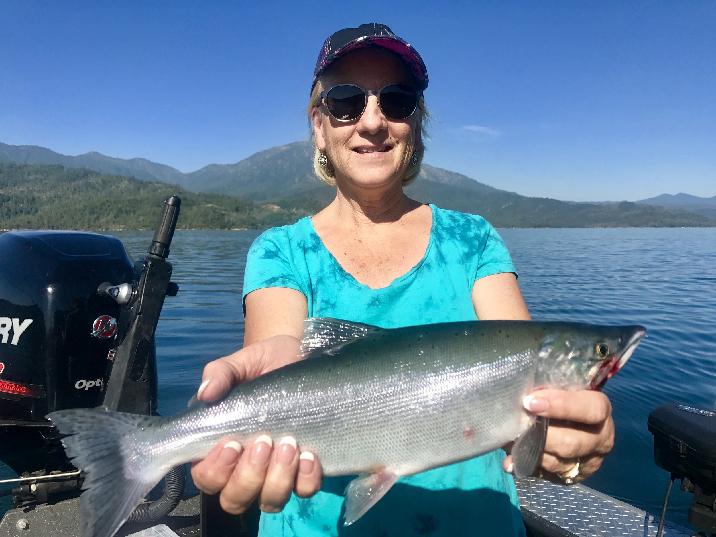 Whiskeytown Lake Kokanee salmon are coming in at about 17" inches now, but some 19" fish have been caught already!