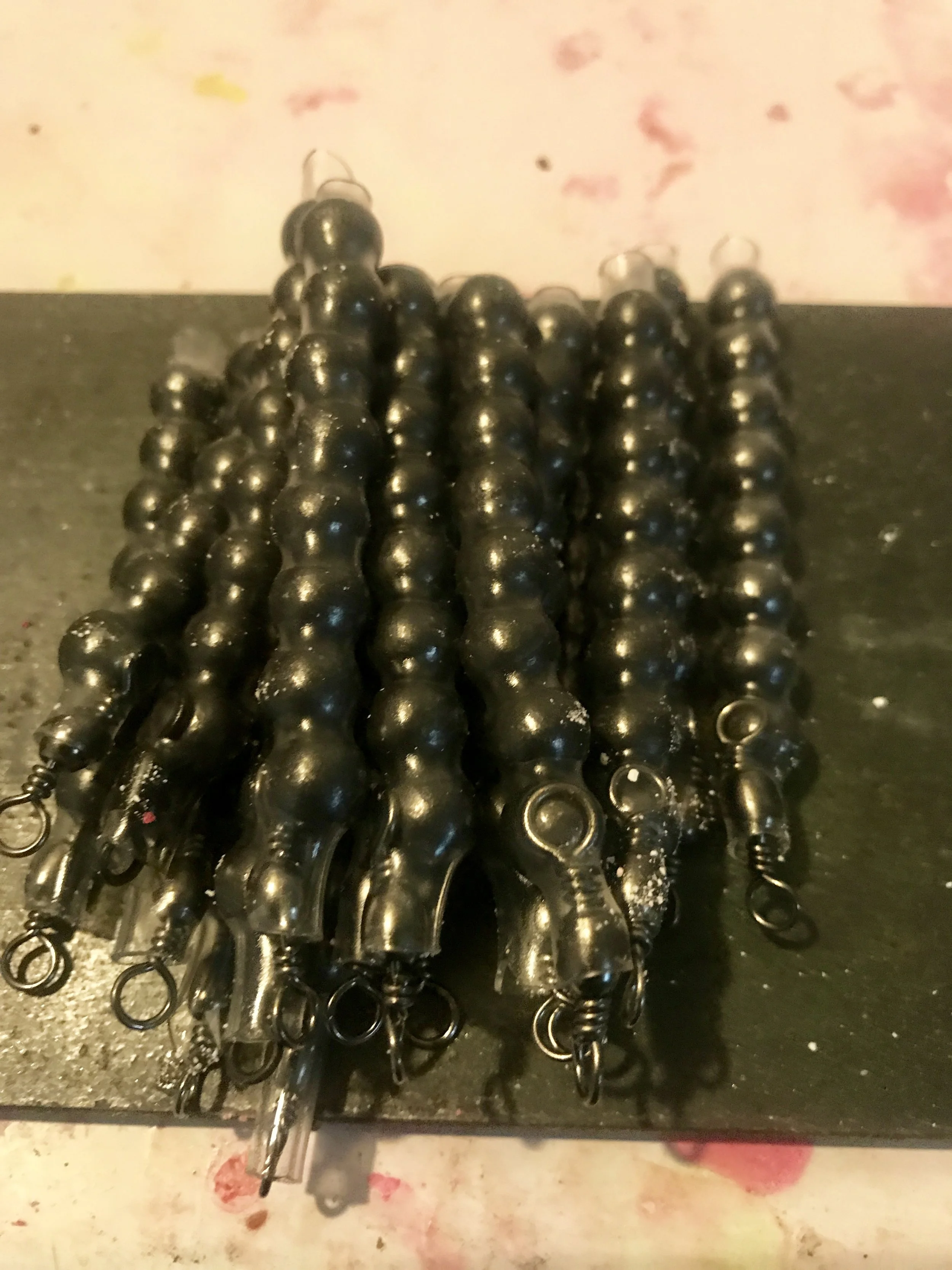 Make as many as you need and use different size shot and numbers of shot to satisfy your drift fishing requirements for the areas of the rivers you fish.