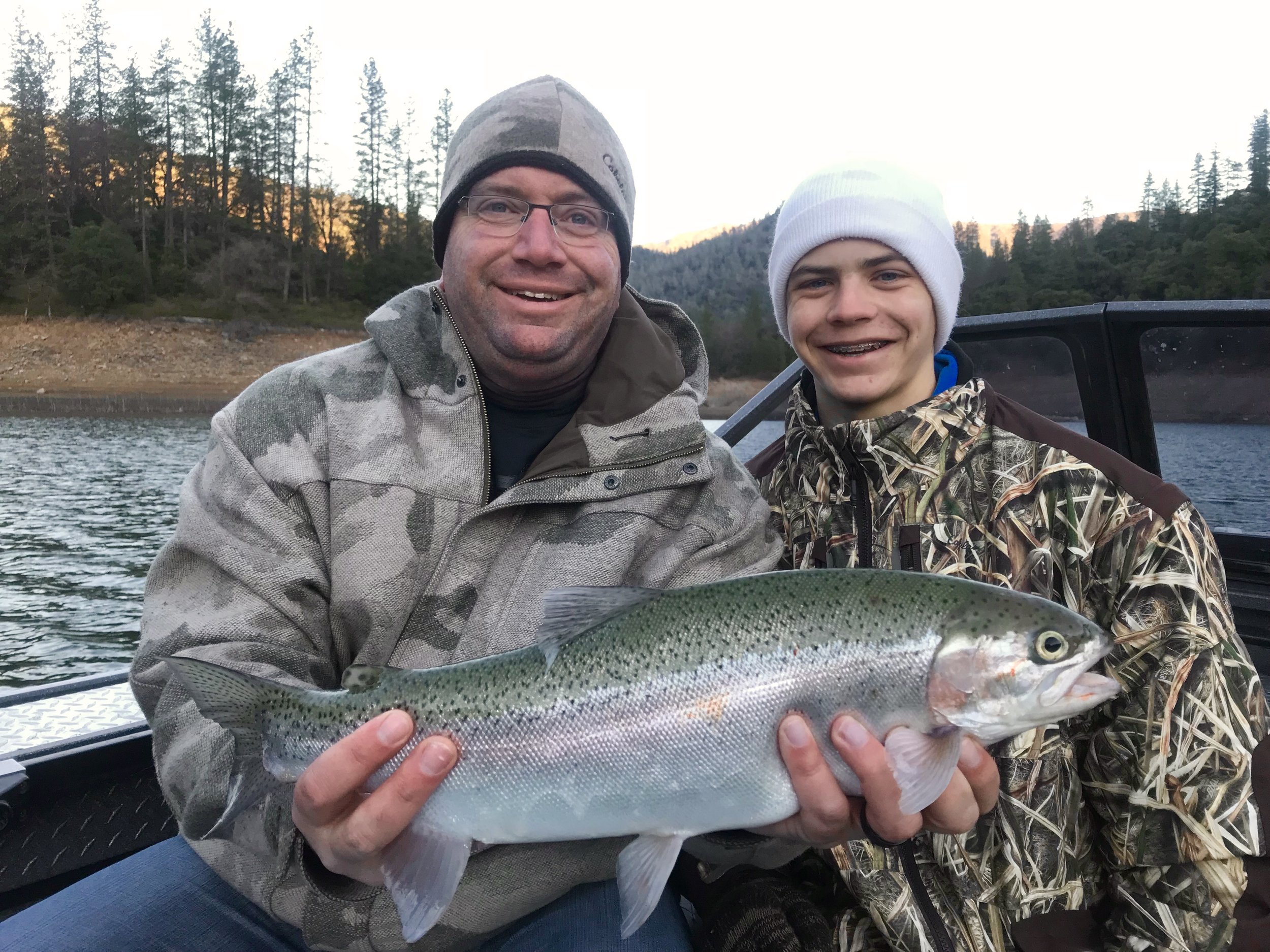 We started to see some of the big rainbows this week and should continue to see them more often as they start to make their push up to their spawning grounds in early spring.
