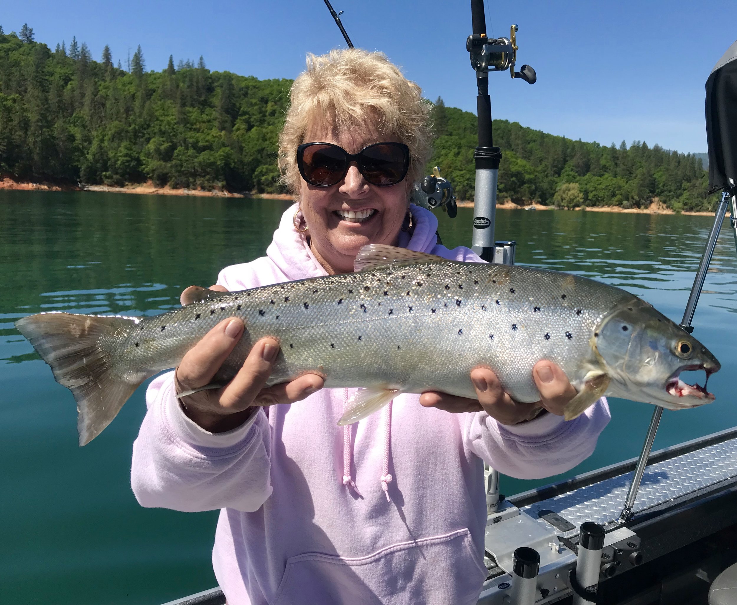 Way to go Susie!! Great brown trout!