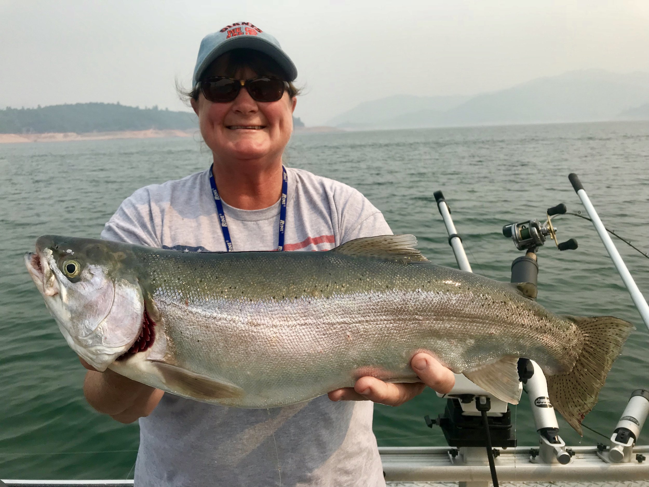 Many of our clients, like Leslie from Willows, Ca. experienced exceptional days on Shasta Lake during the Carr fire.