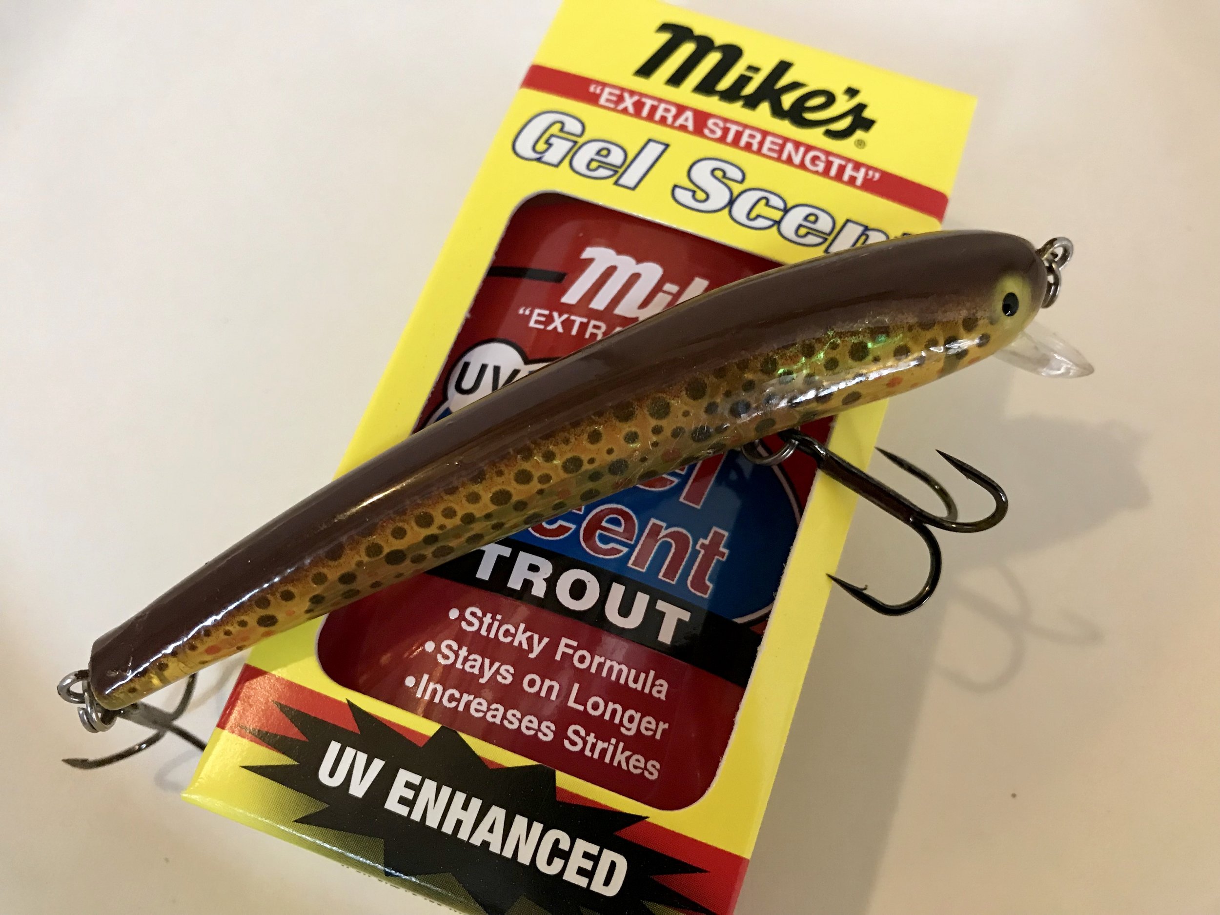 Specially formulated Atlas Mikes trout gel scents are a great addition to your Bay Rat Lures!