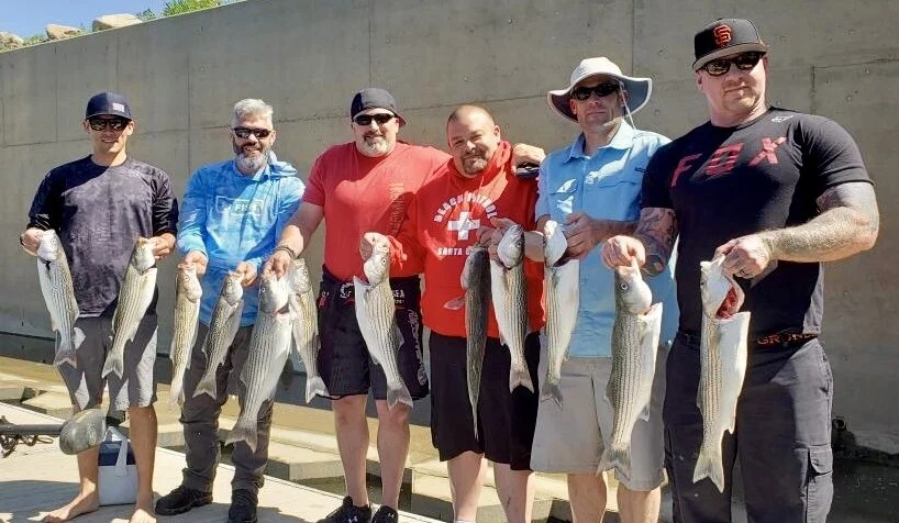 Sacramento River Striped bass fishing