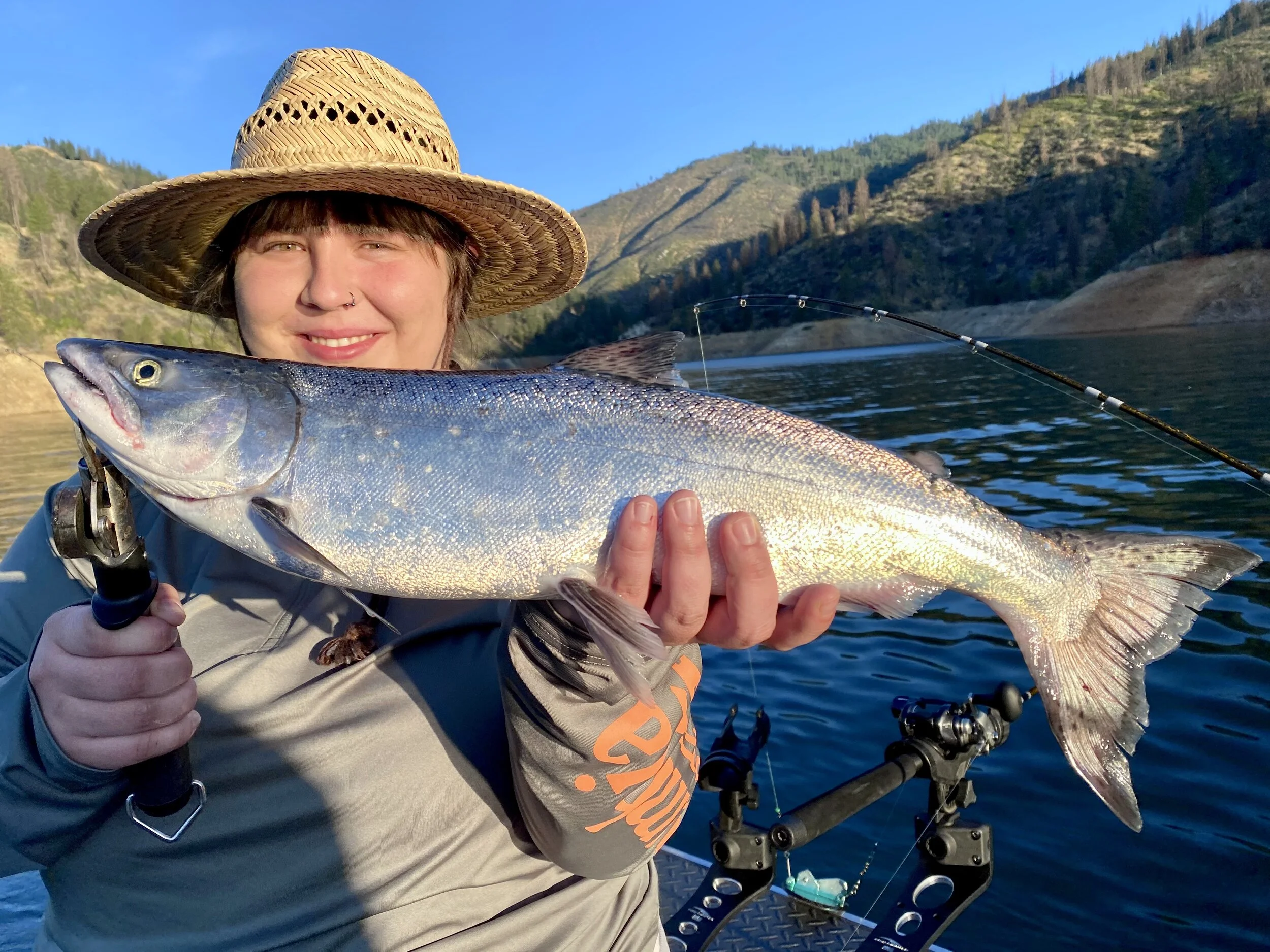Shasta Lake salmon fishing report!