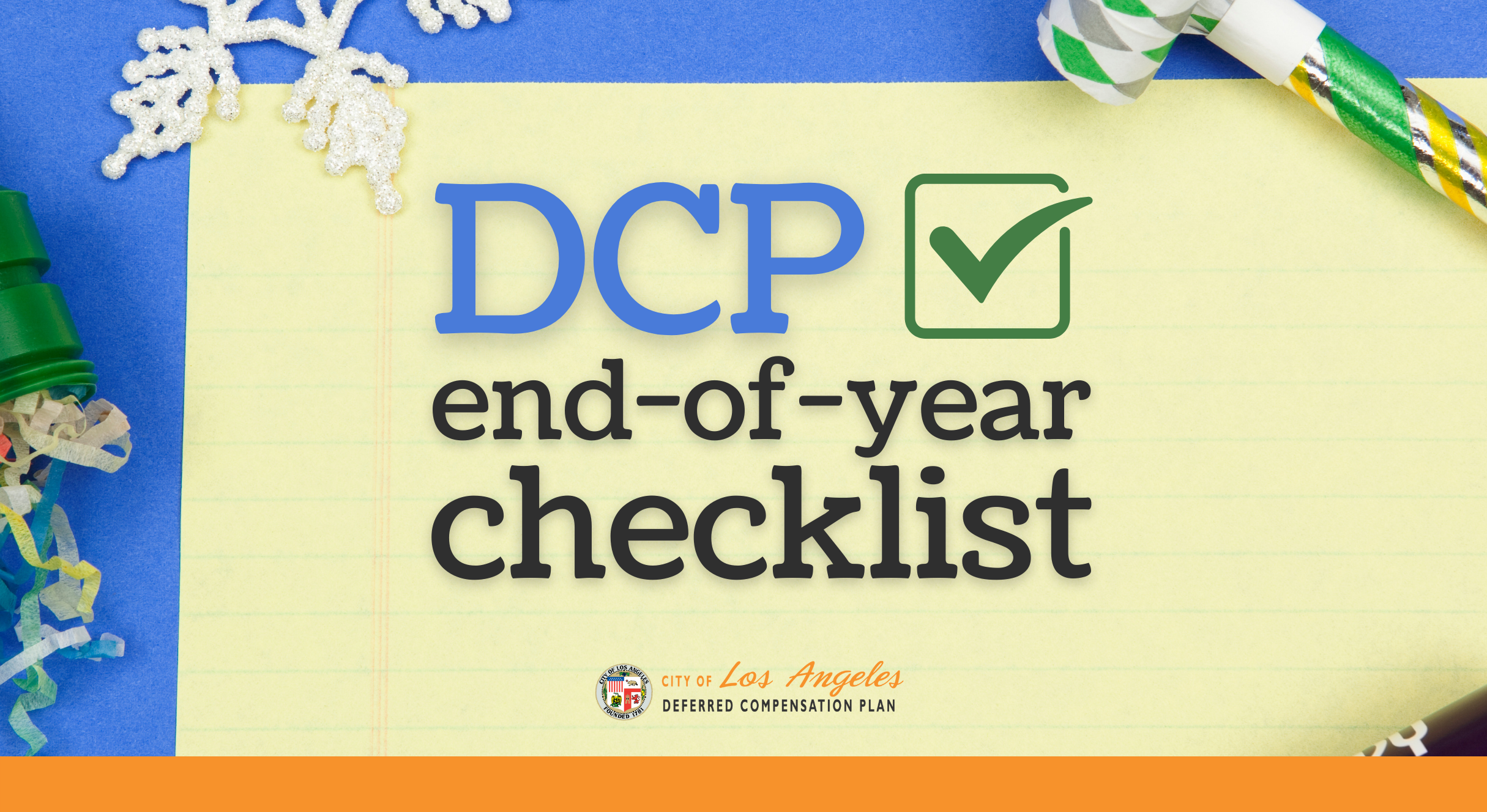 The DCP End-of-Year Checklist is here!