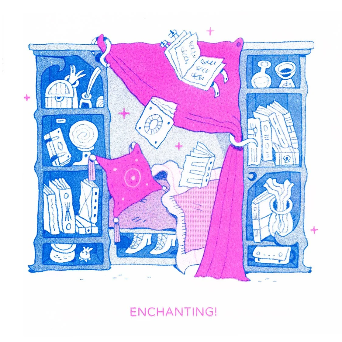 A WITCH LIVES HERE! ✦ Risograph Zine — ASH N. DELEON