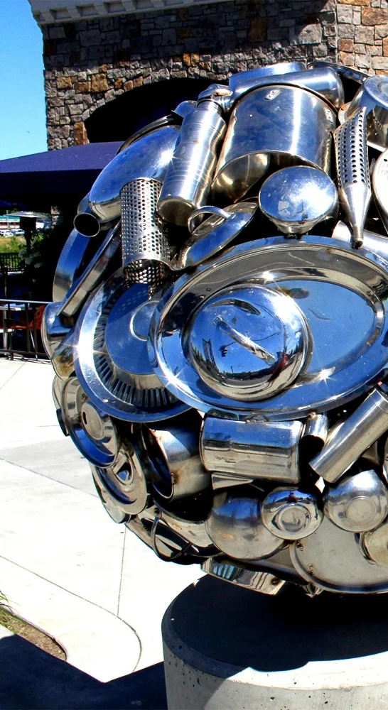 Detail of "Reprocessing Orb', by Don Gialanella, winner of the 2011-13 People's Choice Award