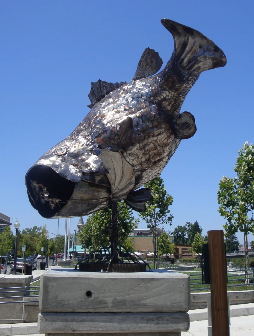 "Fish On" by Terence Martin won the first Napa Art Walk People's Choice Award
