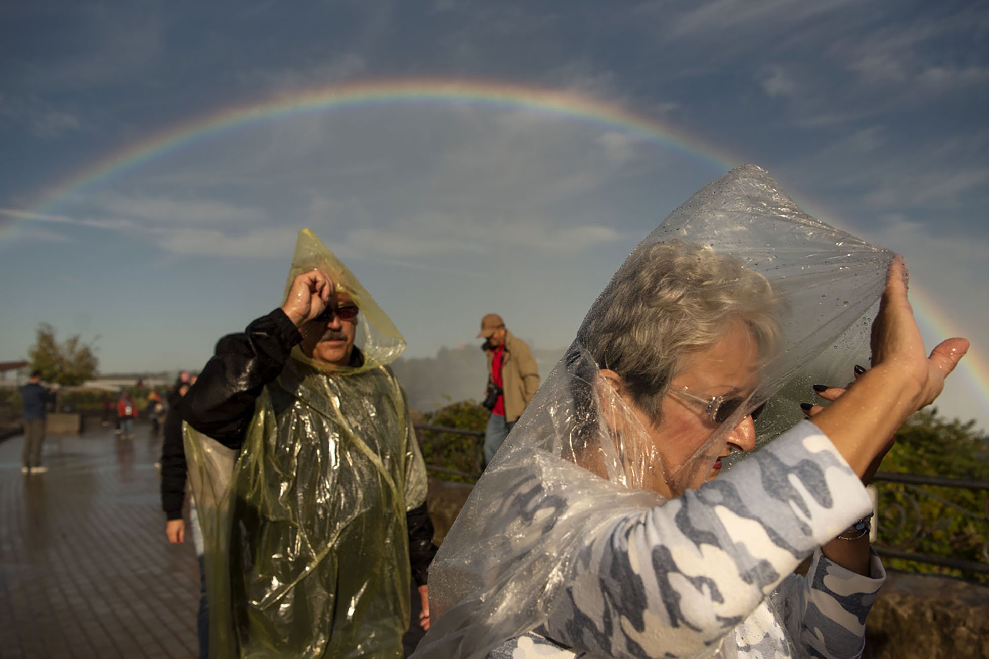  Tourists scope out Niagara Falls in Ontario, Canada on Thursday, Oct. 10. 
