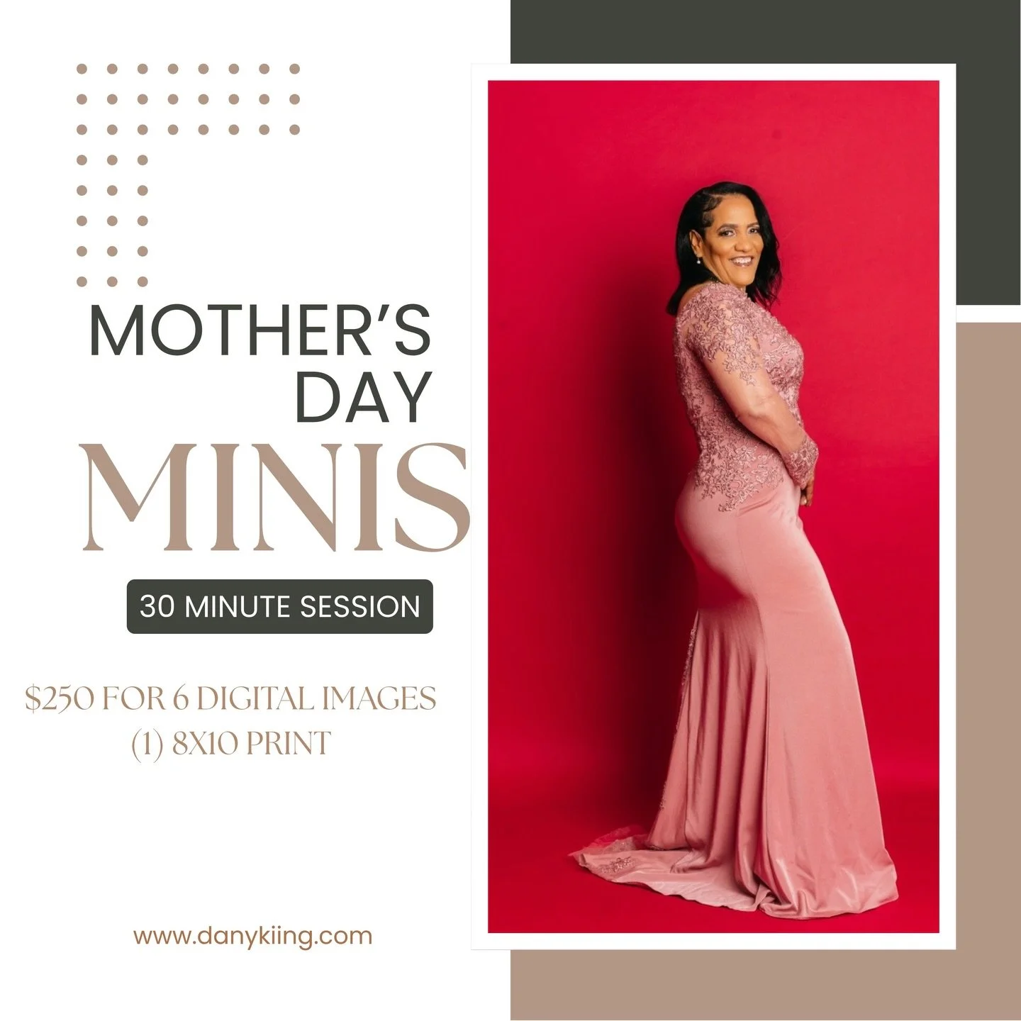 Capture the love that lasts forever. 
This Mother&rsquo;s Day, gift her a timeless portrait session that celebrates the woman who means everything. Limited spots available &mdash; book now and create memories she&rsquo;ll cherish forever.