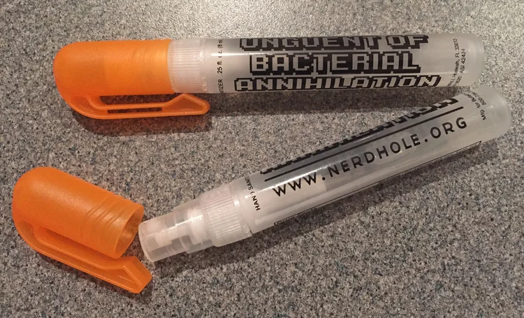 Imprinted hand-sanitizer
