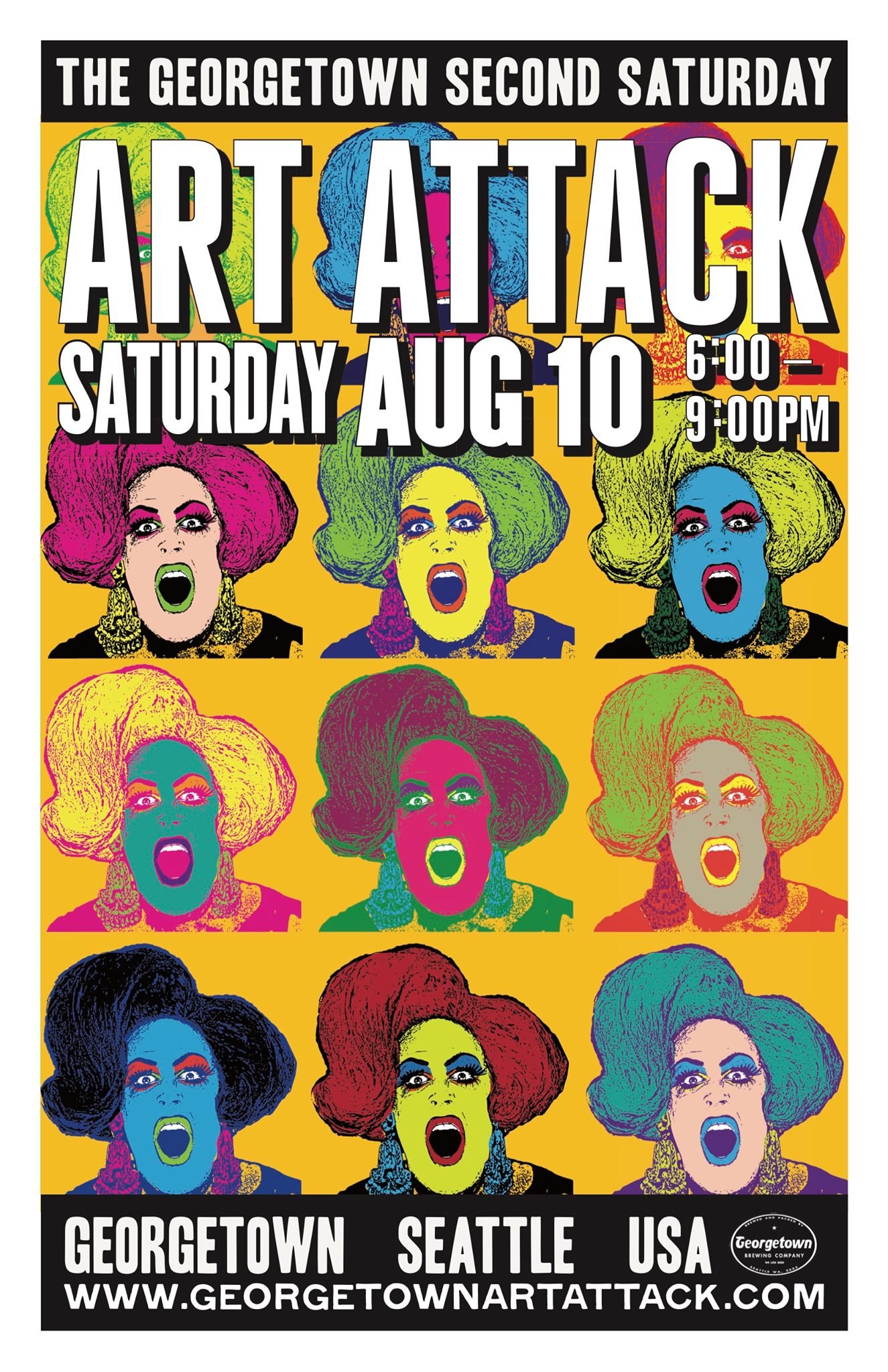 Georgetown Art Attack August 2019, photo collage