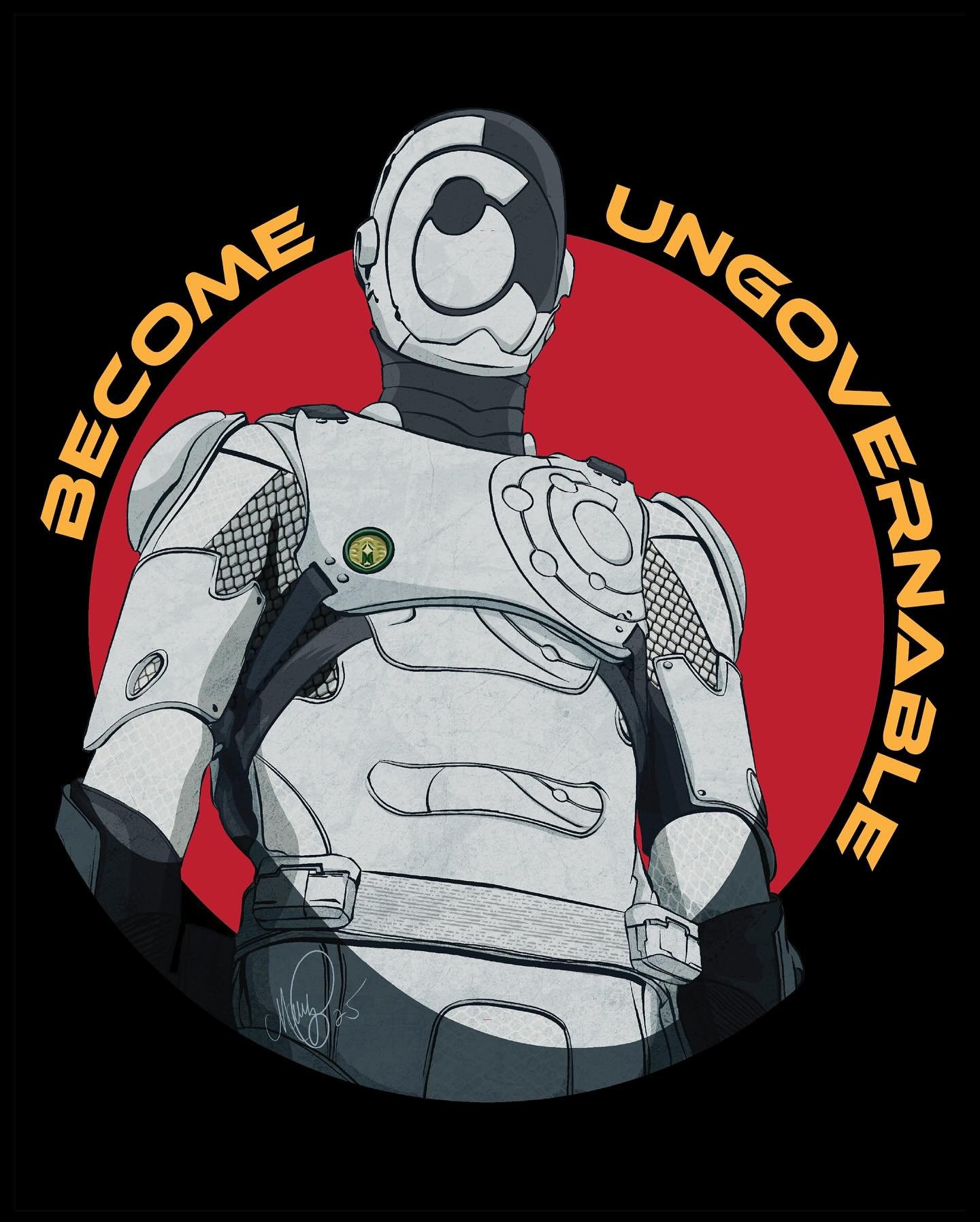 Murderbot is about to become my whole personality. I adore the books and can&rsquo;t wait for the series!! Anyway I made some fanart, please enjoy&hellip; it&rsquo;s up on my Redbubble! Link in bio!
.
#murderbot #marthawells #fanart #murderbotfanart 