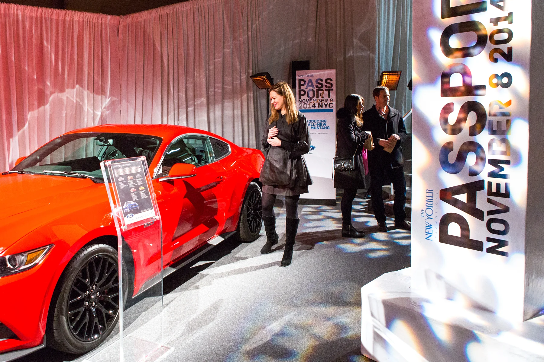  After-party entrance and Ford Mustang lounge.&nbsp; 